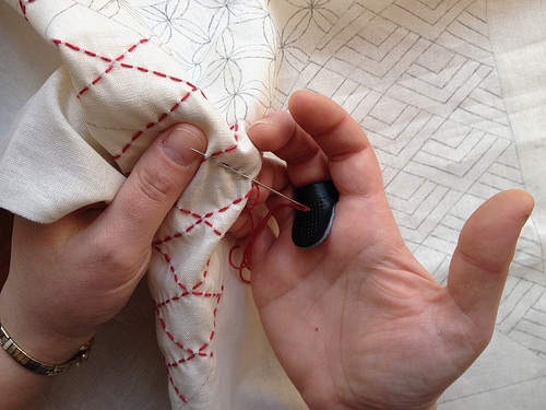 Sashiko Leather Thimble – Sew Hot