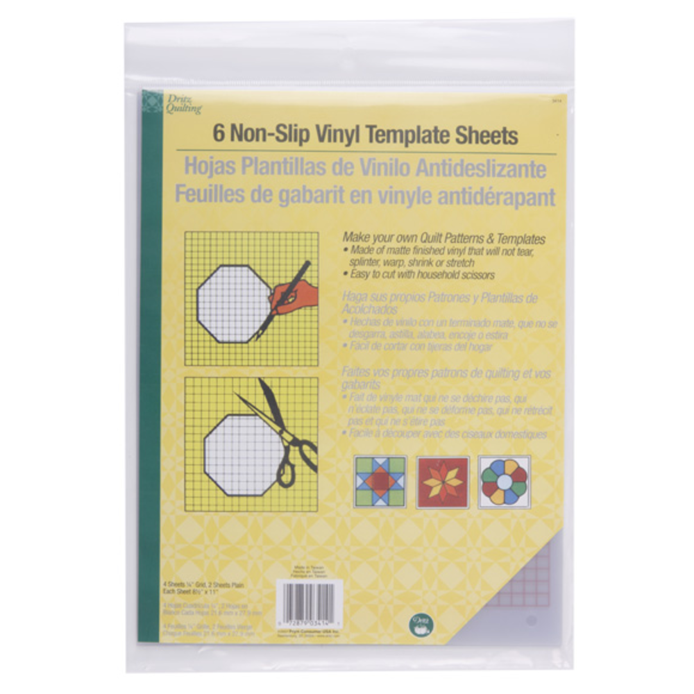 Non-Slip Vinyl Template Sheets