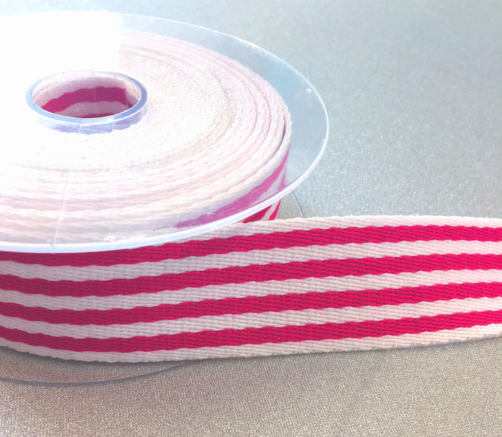 38mm Striped Webbing Cerise – Sew Hot