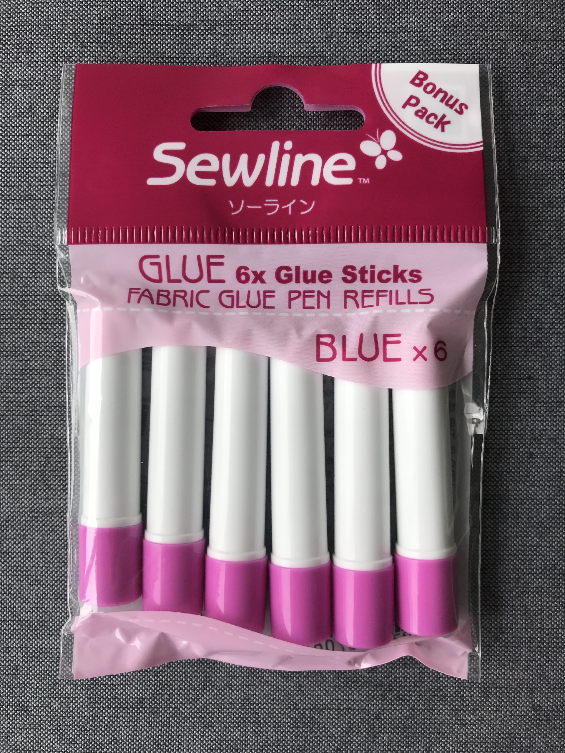 Sewline Water Soluble Glue Pen Refill Blue