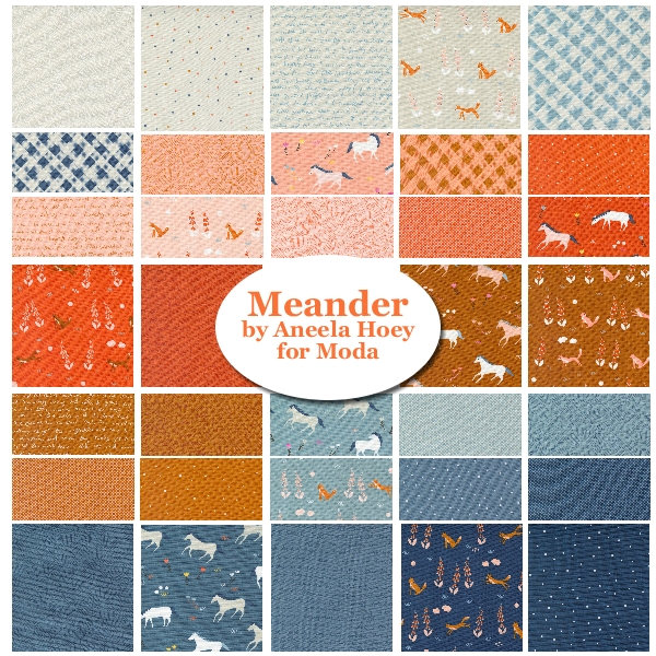 Moda Meander Fat newest Quarter Bundle Pack by Aneela Hoey